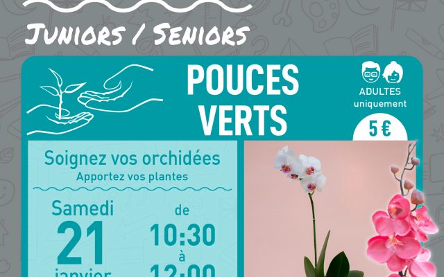 Ateliers juniors/seniors : Soignez vos orchidées