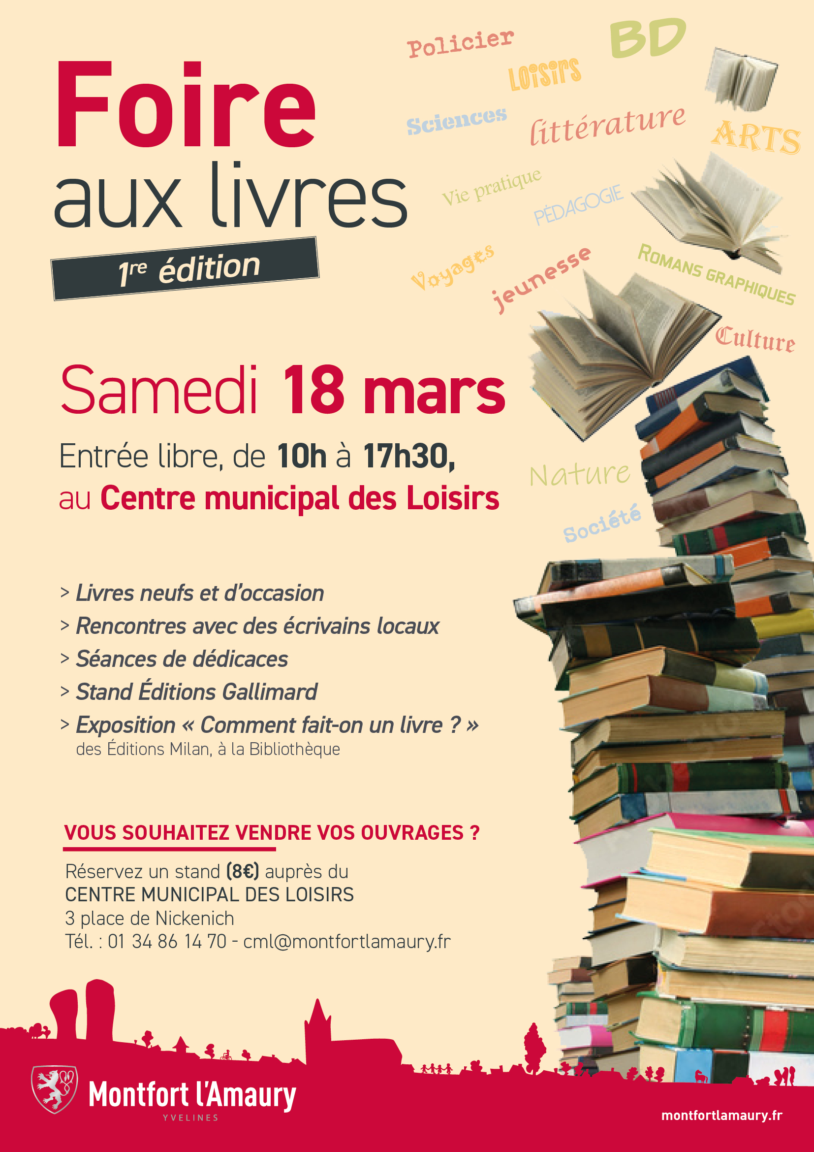 Foire aux livres : 1re édition – Montfort l’Amaury