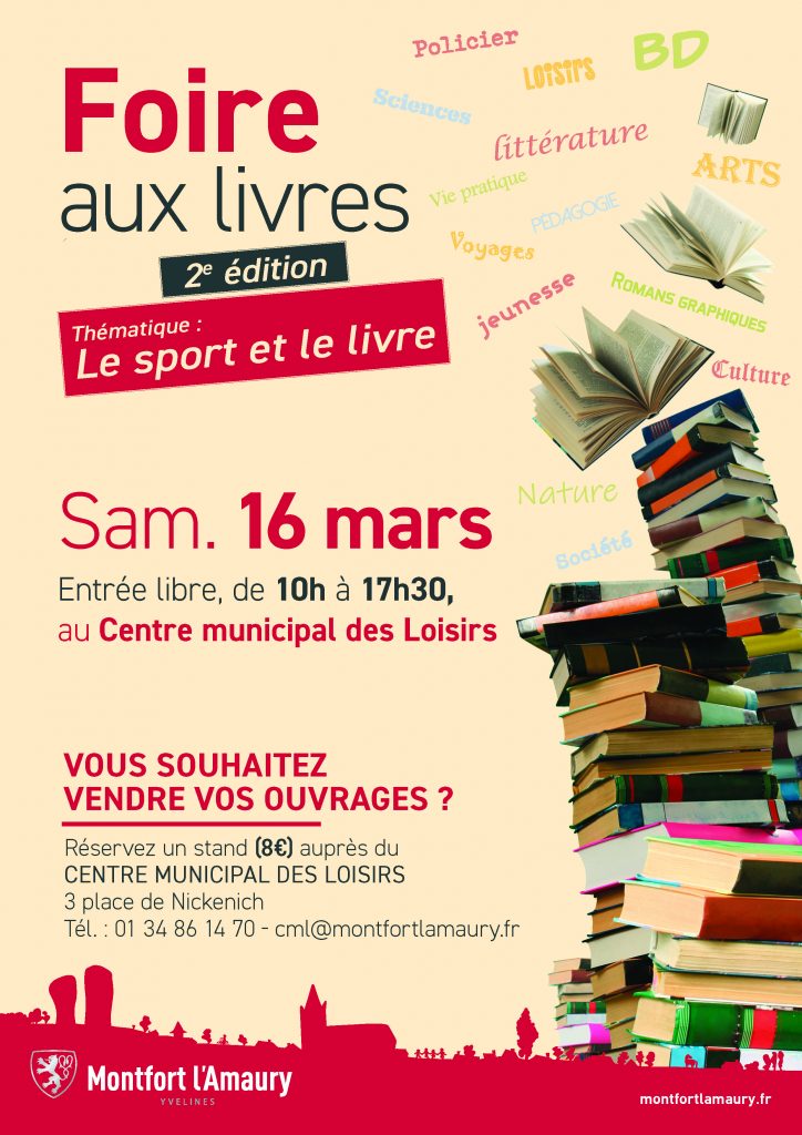 Foire aux livres  Le sport et le livre – Montfort l'Amaury